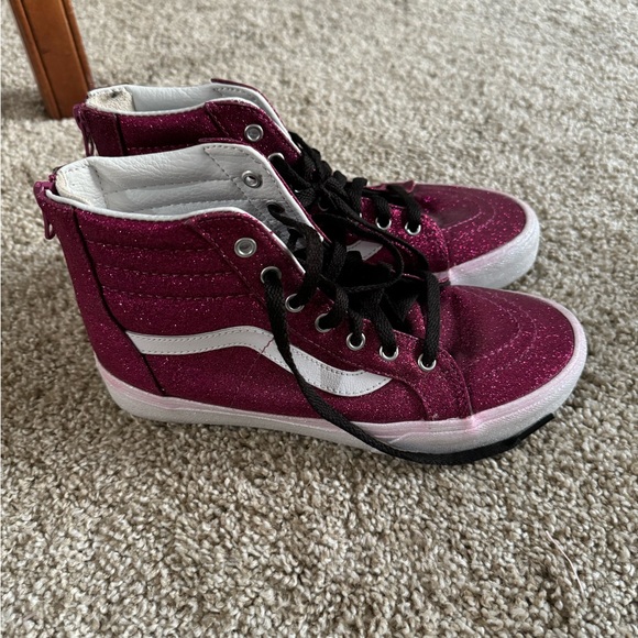 Vans off the wall glitter high top size 5 in excellent condition. - Picture 1 of 6